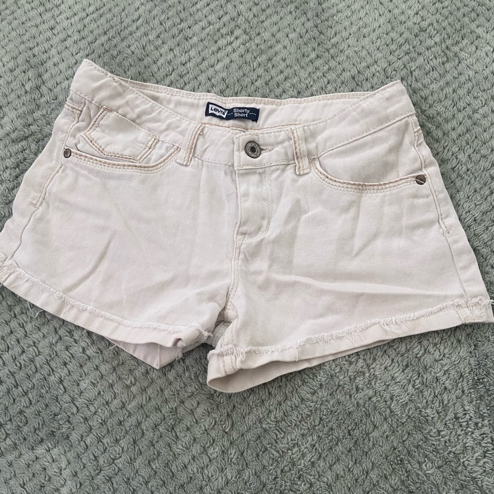 Levi’s High Rise Shortie Jean Shorts